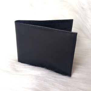 Mens Traditional Bifold Genuine Leather Wallet NWOT